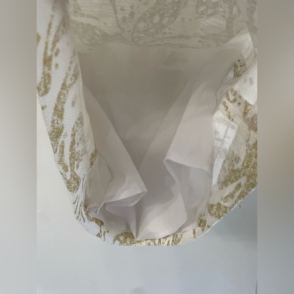 Lilly Pulitzer, 2, women’s gold & white fitted mini dress w/ black bead accents - Picture 7 of 10